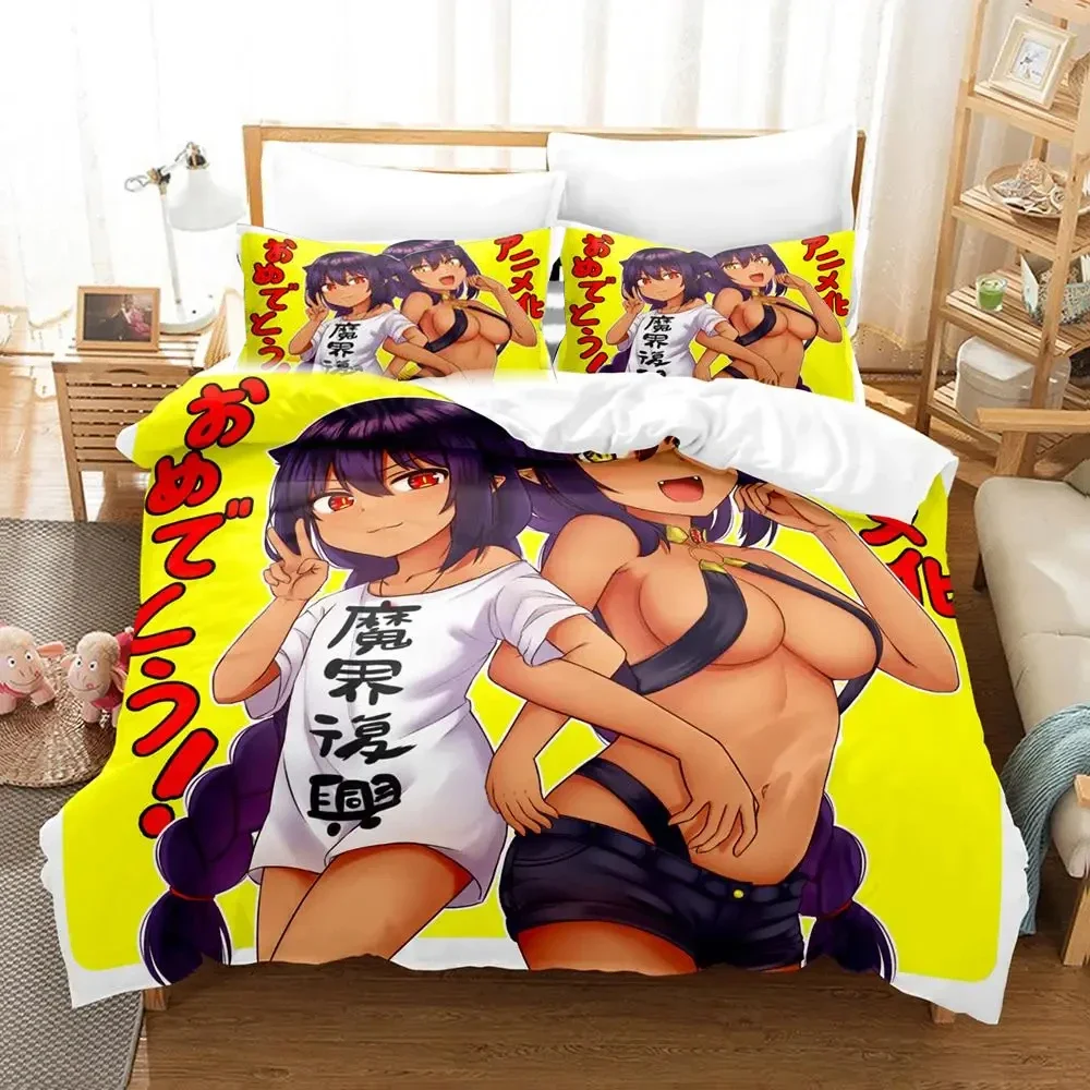 Anime Great Jahy Will Not Be Defeate Bedding Set Duvet Cover Bed Set Quilt Cover Pillowcase Comforter king Queen Size Boys Adult