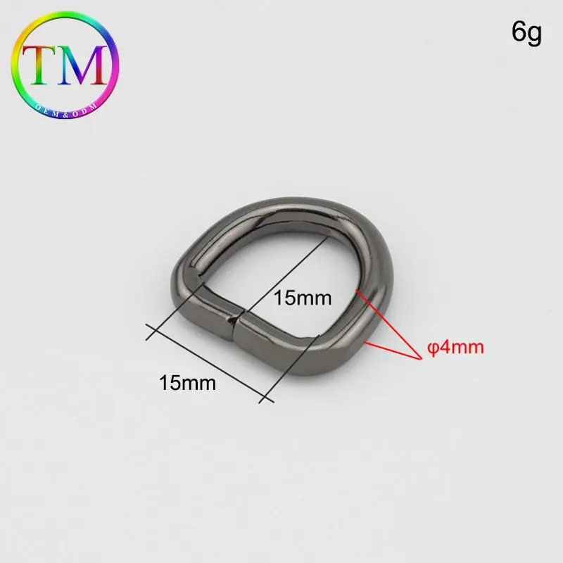 

10-50Pcs 5Colors Openable Metal D Ring Buckle Leather Bag Strap Connector Non-Welded Bag Side Clip Diy Bag Accessories Wholesale