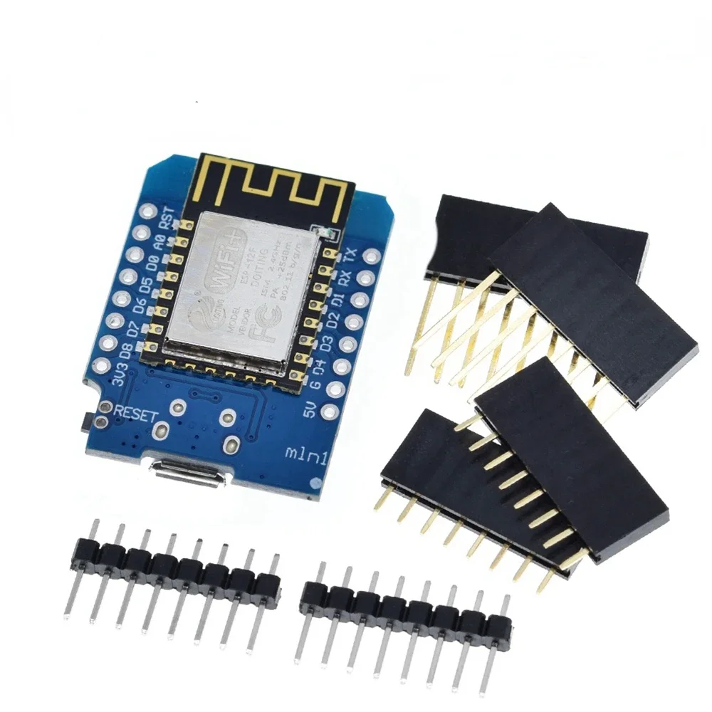 5PCS D1 Mini ESP8266 ESP-12F ESP12 Module WiFi Development Board Micro USB 3.3V Based On ESP-8266EX 11 Digital Pin For Arduino