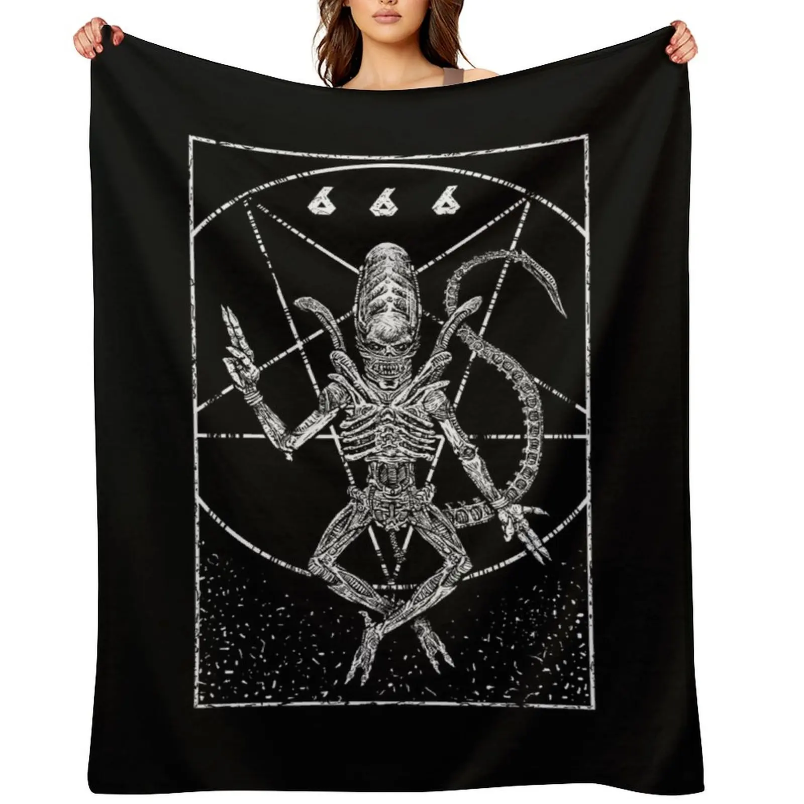 

Xenomorph God Throw Blanket Tourist for sofa Softest Luxury Thicken Blankets