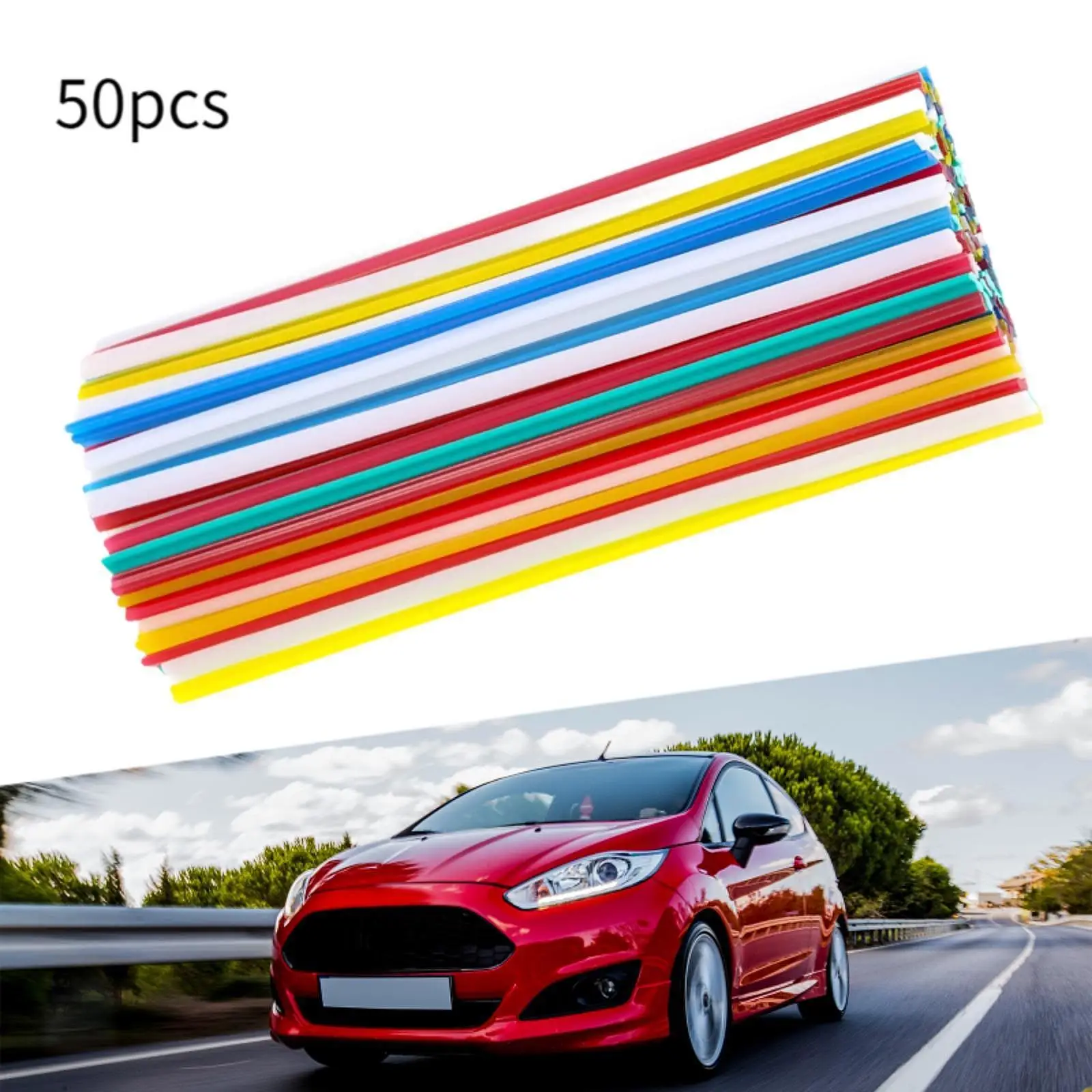 50x PP Welding Rods Convenient Accessories for Vehicles Automotive Home