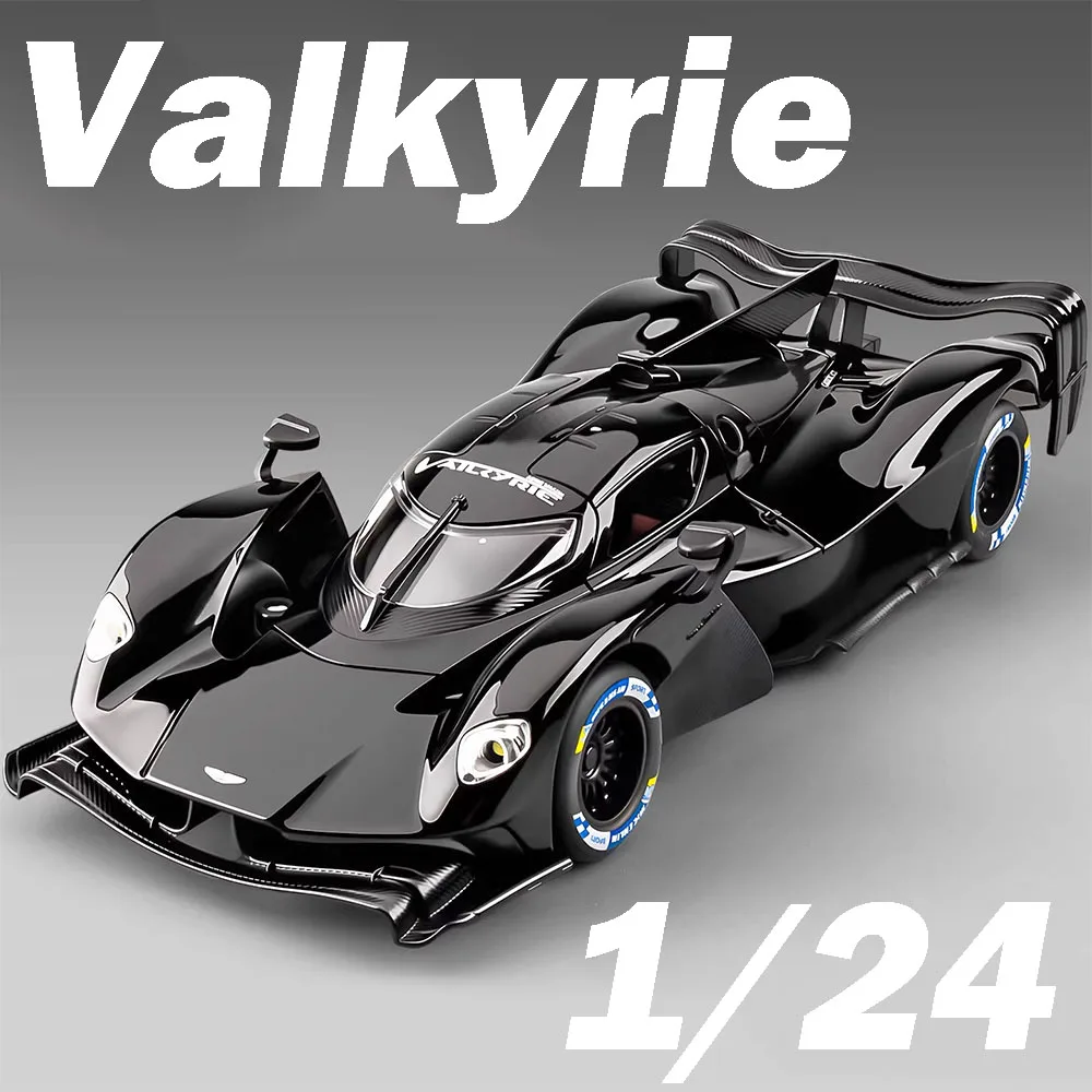

1:24 модель Valkyrie Apollo IE, спортивный автомобиль, игрушки из сплава, литой под давлением звук, свет, двери, открытые откатные миниатюрные суперкары для детей, подарки
