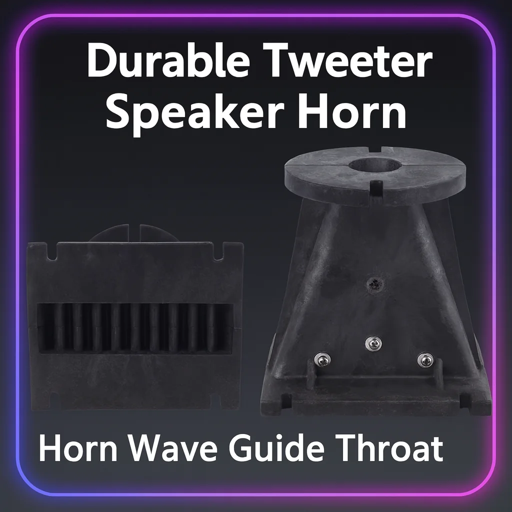 Line Array Speaker Tweeter Accessory - Durable Horn Wave Guide Throat for DJ, Home Theater & Professional Mixer