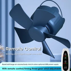 Portable Ceiling Fan USB Rechargeable With Remote Control Timing For Outdoor Camping Home Sleeping Ceiling Fan Bed Fan