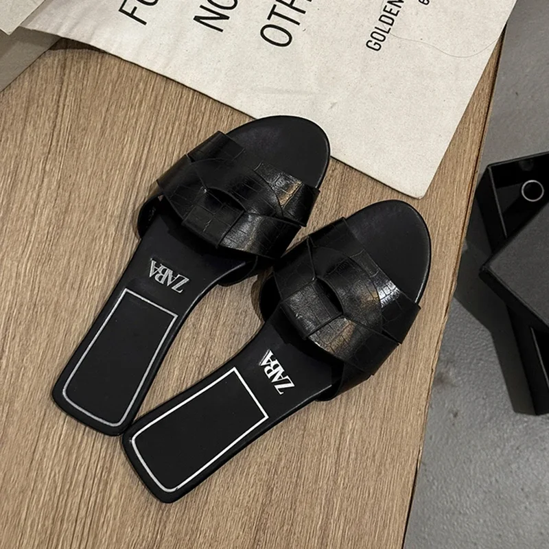 Neue Sommer-Designer-Damen-Hausschuhe in Unifarben, Modische Pantoffeln, Zapatos De Mujer, Damenschuhe, Hausschuhe für Damen, Damenschuhe – Detail 16