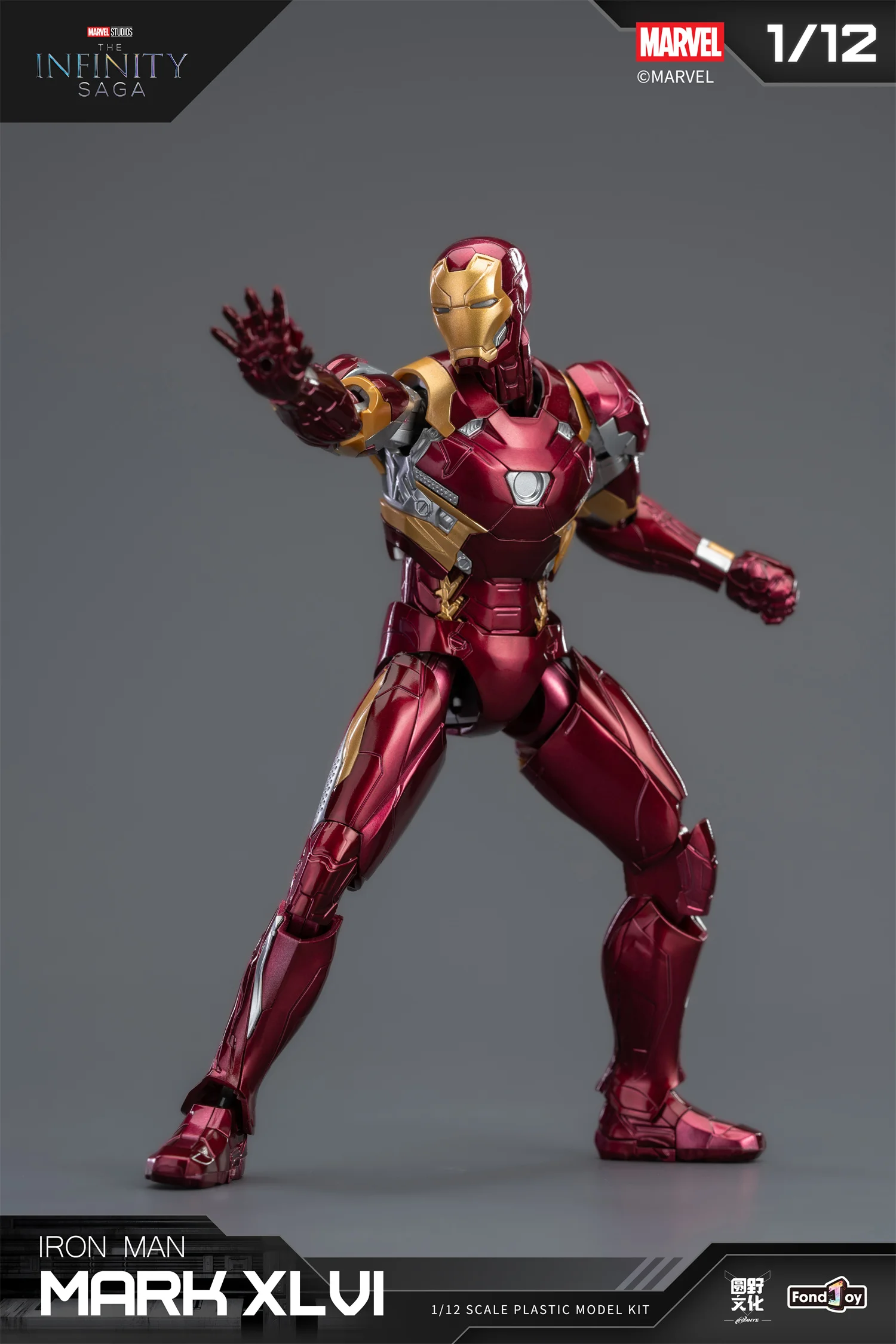 1/12 Original FondJoy Iron Man Tony Stark Legend Action Figure MK45 MK46 MK50 MK4 DIY Baustein Spielzeug Sammlung Anime Modell – Detail 9