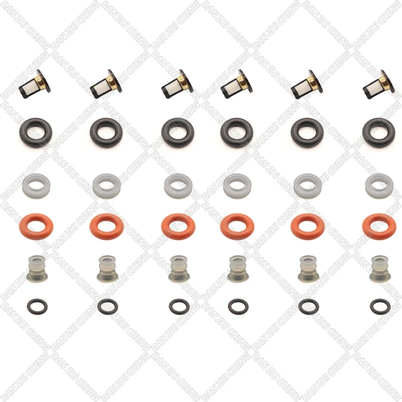 Fuel Injector Service Repair Kit Filters O-rings Seals for 2005-11 Honda Accord CR-V Element 2.4 16450-RAA-A01 3