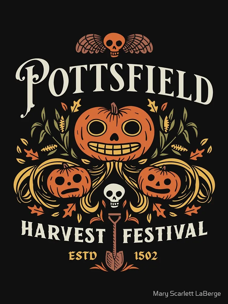 Pottsfield Classic T-Shirt Harajuku Fashion Casual Men Short Sleeve Plus Size T Shirt Women image 6