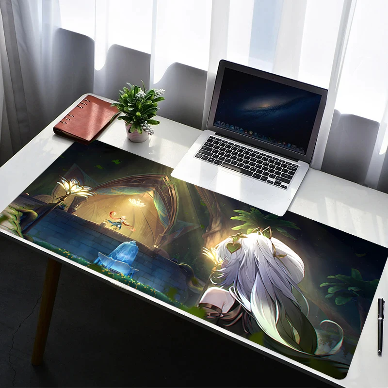 

Mouse Pad Laptop Non Slip G-genshin Impact Nahida Extended Desktop Mouse Mat PC Anime Keyboard Pad Gaming Accessories Mousepad