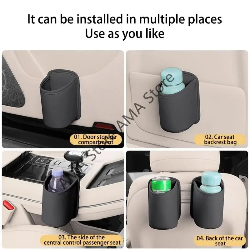 

X7JF Vehicle Interior Accessories Car Door Holder Car Water Cup Holder Clip On Back Beverage Drink Holder