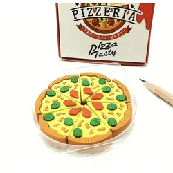 1 Pcs Creative Modeling Simulation Pizza Eraser Student Studying Stationery Supplies