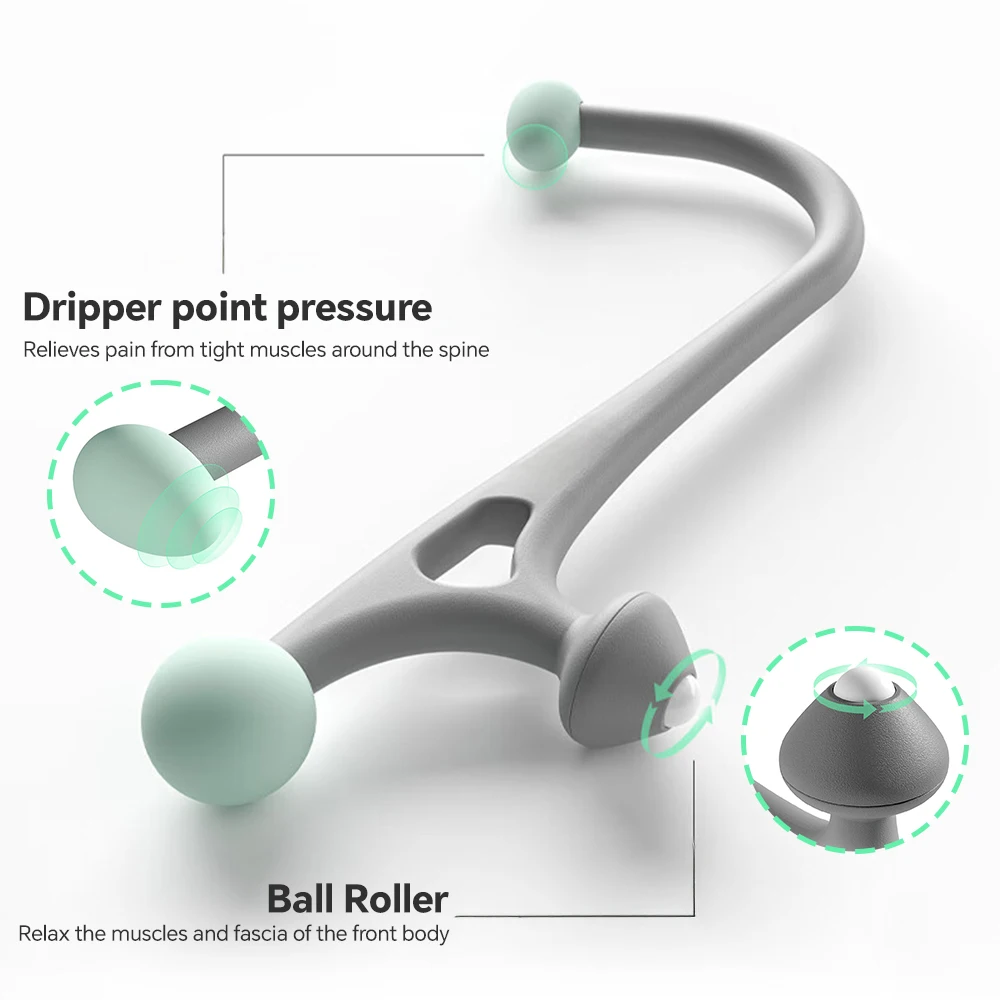 

360 ° Триггерная точка для облегчения боли, портативный ручной массажер для плеч, подходит для фитнеса, который может быть идеальным подарком