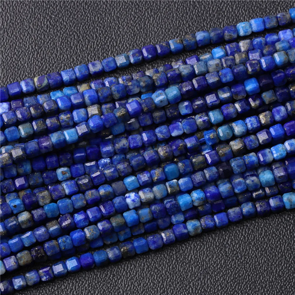 Hot Natuurlijke Facet Kraal 2-3Mm Kleine Vierkante Quartz Granaat Glas Cube Losse Kralen Voor Sieraden Maken handwerken Accessoires
