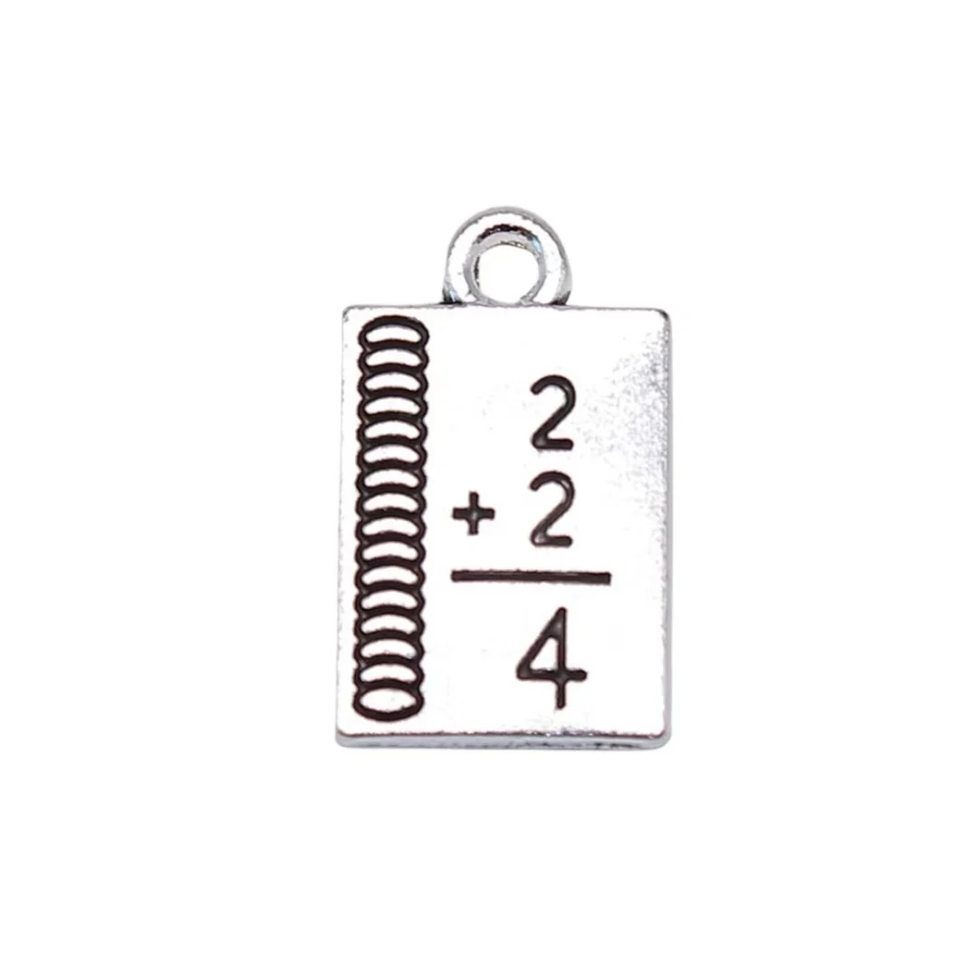 

25pcs 10x17mm Zinc alloy metal tibetan silver plated charm T0952 for jewelry making