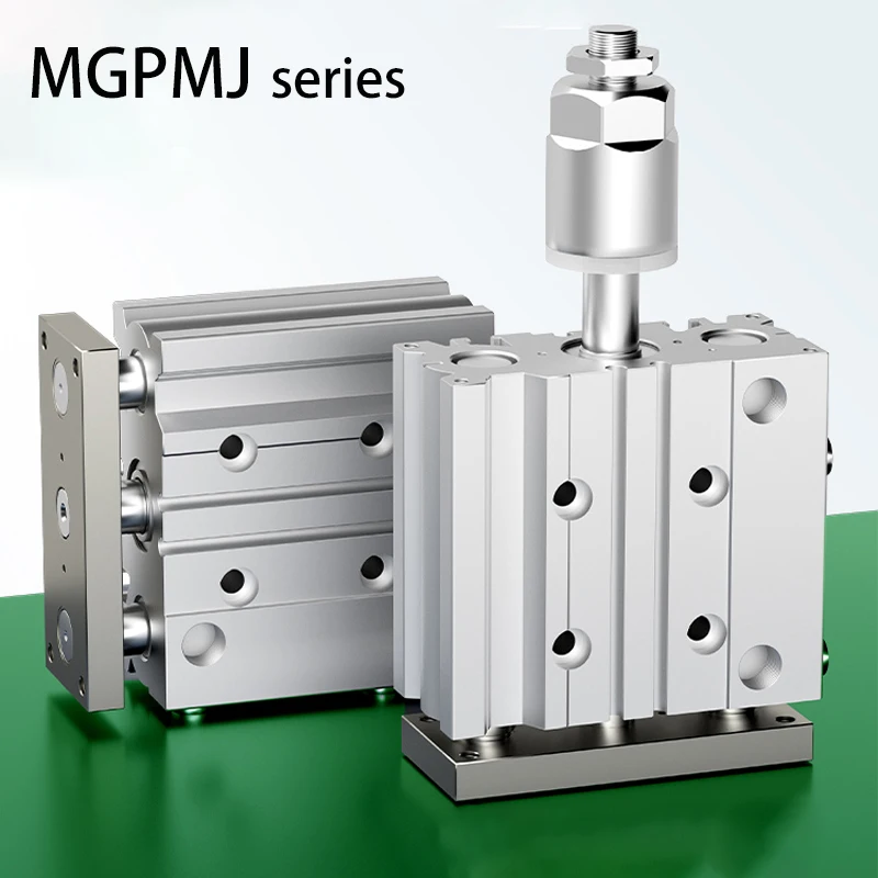 

SMC Type With guide rod stroke adjustable three-axis cylinder three-rod MGPMJ series 12/16/20/25*32X40X50-20/30-XC8