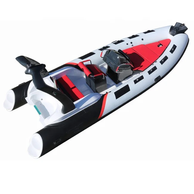 Newest Fashionable 19ft RIB 580 Fiberglass Inflatable Boat With Big Sun Deck For Fishing