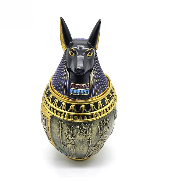 Egyptian Pharaoh pet urn The old gods keep the ashes of the god Anubis dog after his death  Can cat can decoration