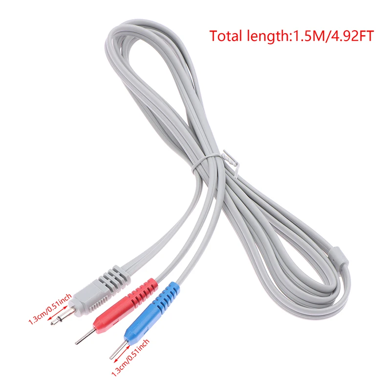 

HealthCare 1.5M Standard Pin Electrode Lead Wires TENS Conductive Standard Pin For Ems Massage Electrode Pad Digital Ten Machine