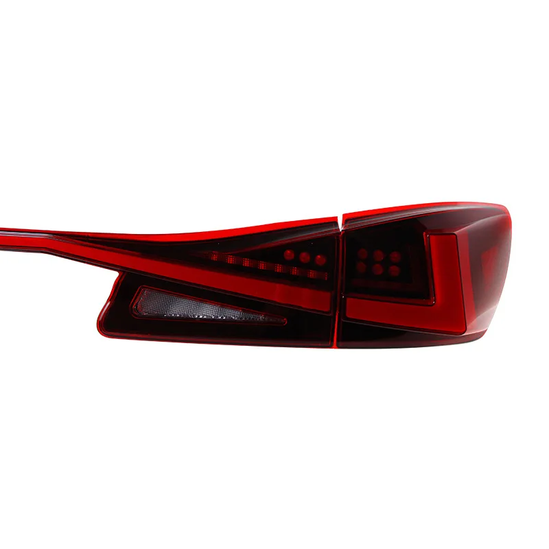 High quality Upgrade LED through taillight Assembly for Lexus IS 2006-2012 taillights tail rear brake lamp cross-travel light