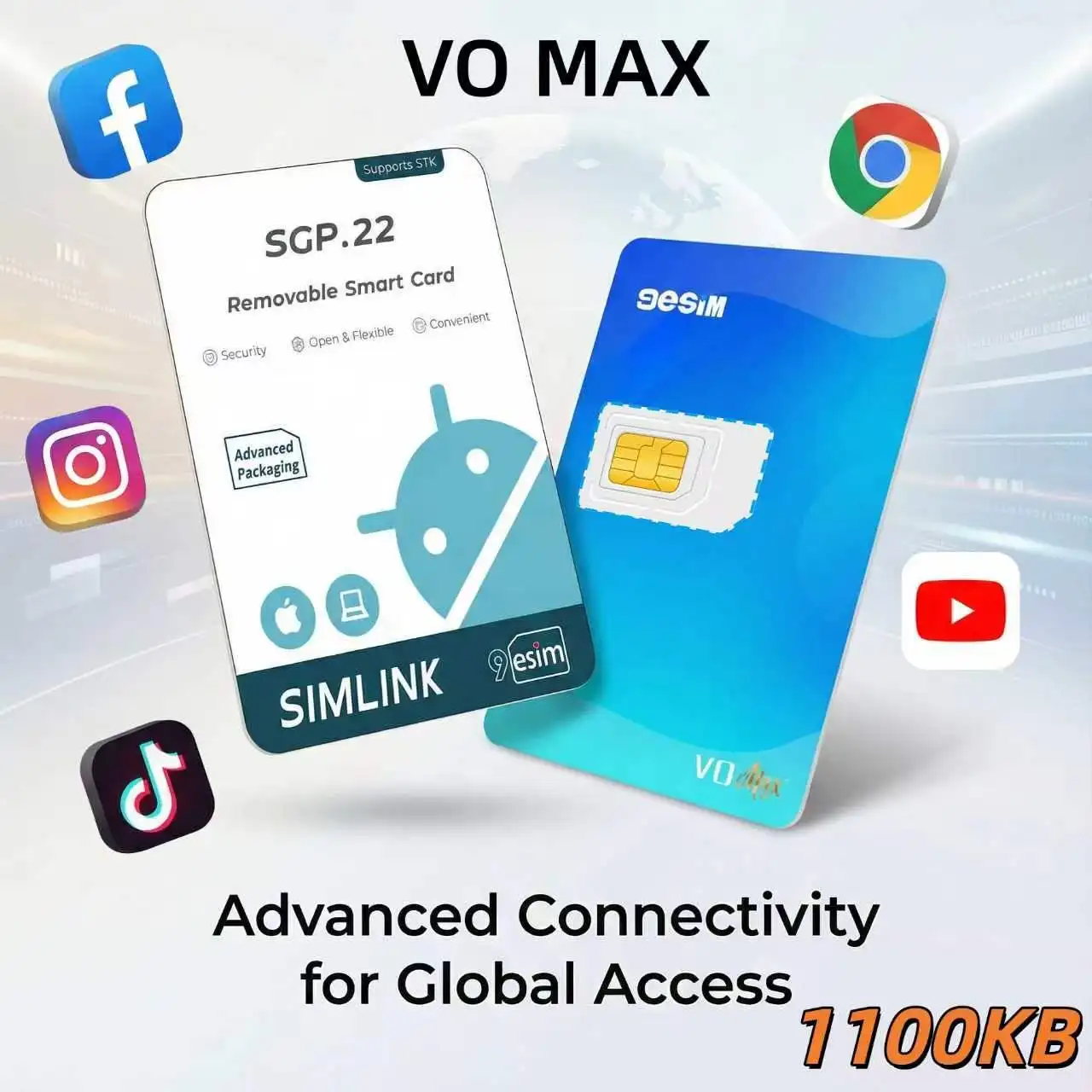 9esim-v0-max-グローバル物理esimカード、30プロファイルとstkメニュー、無制限ダウンロード、新規顧客向け1gbグローバルデータ