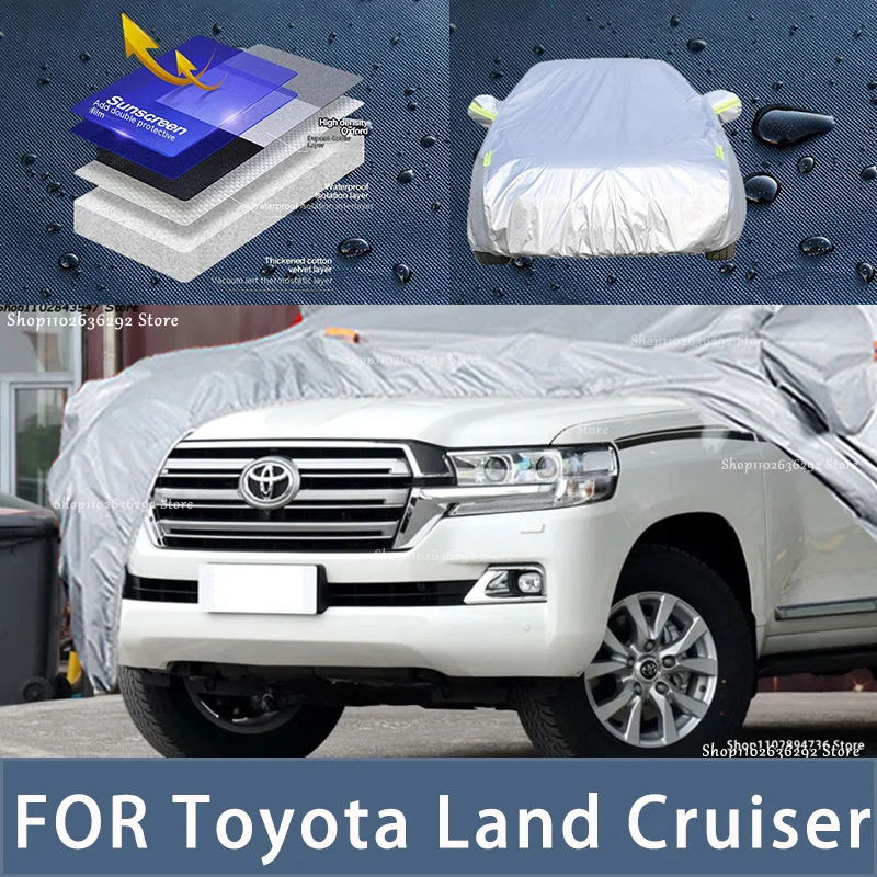 

For Toyota Land Cruiser Outdoor Protection Full Car Covers Snow Cover Sunshade Waterproof Dustproof Exterior Car accessories