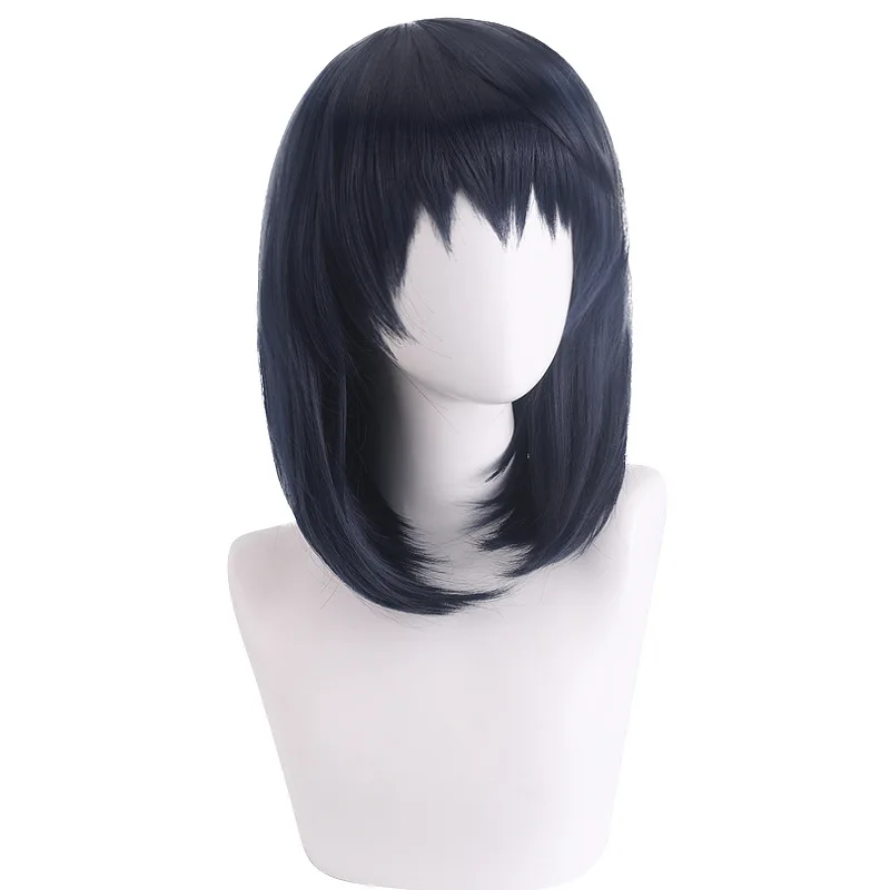 วิกผมคอสเพลย์สังเคราะห์ความยาวปานกลางผมหยักอะนิเมะเครื่องแต่งกายปาร์ตี้เส้นใยทนความร้อนสำหรับหญิง
