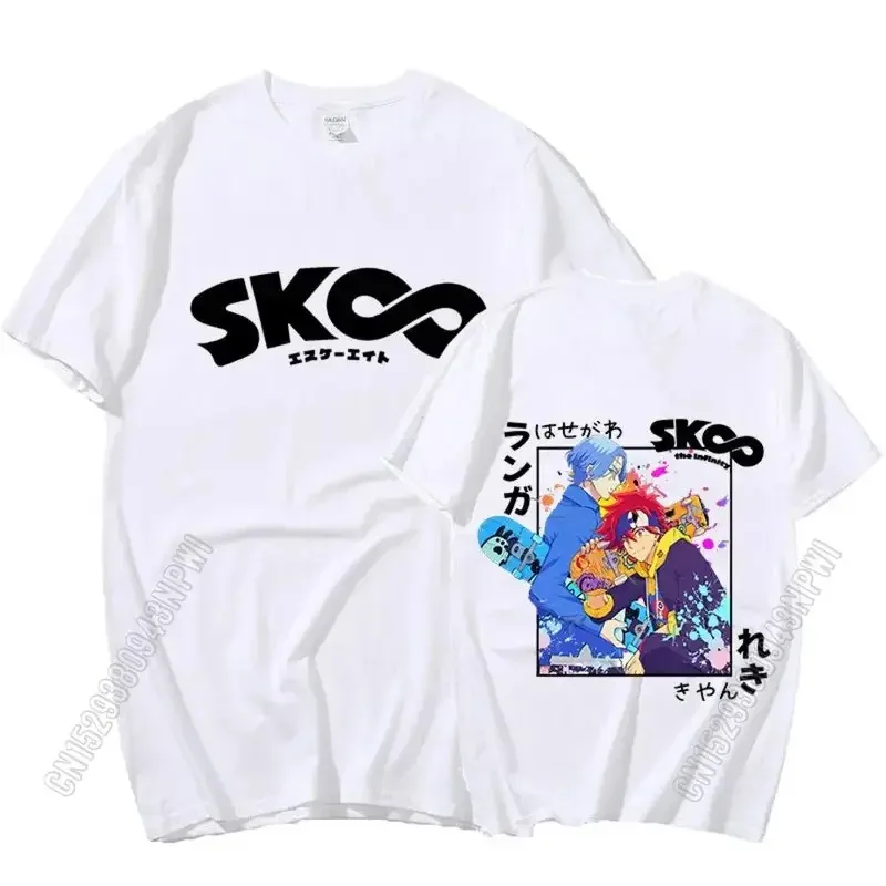 Sk8 The Infinity Japanese Anime T Shirt Men Cool Manga Skateboard Boys Graphic Tees Harajuku Cotton Tops T-Shirt Male Streetwear