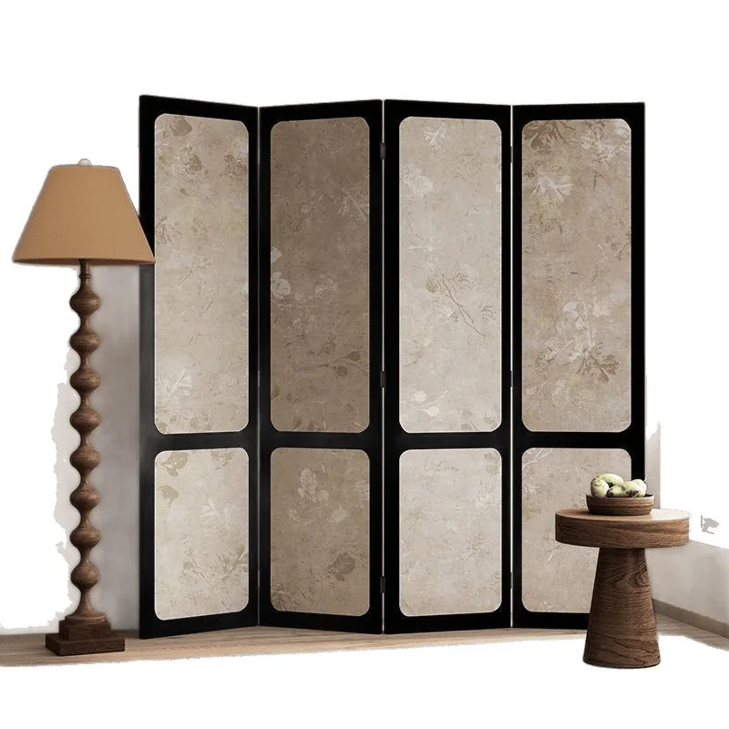 

French medieval flower screen partition living room living room dining room sofa background porch blocking decoration
