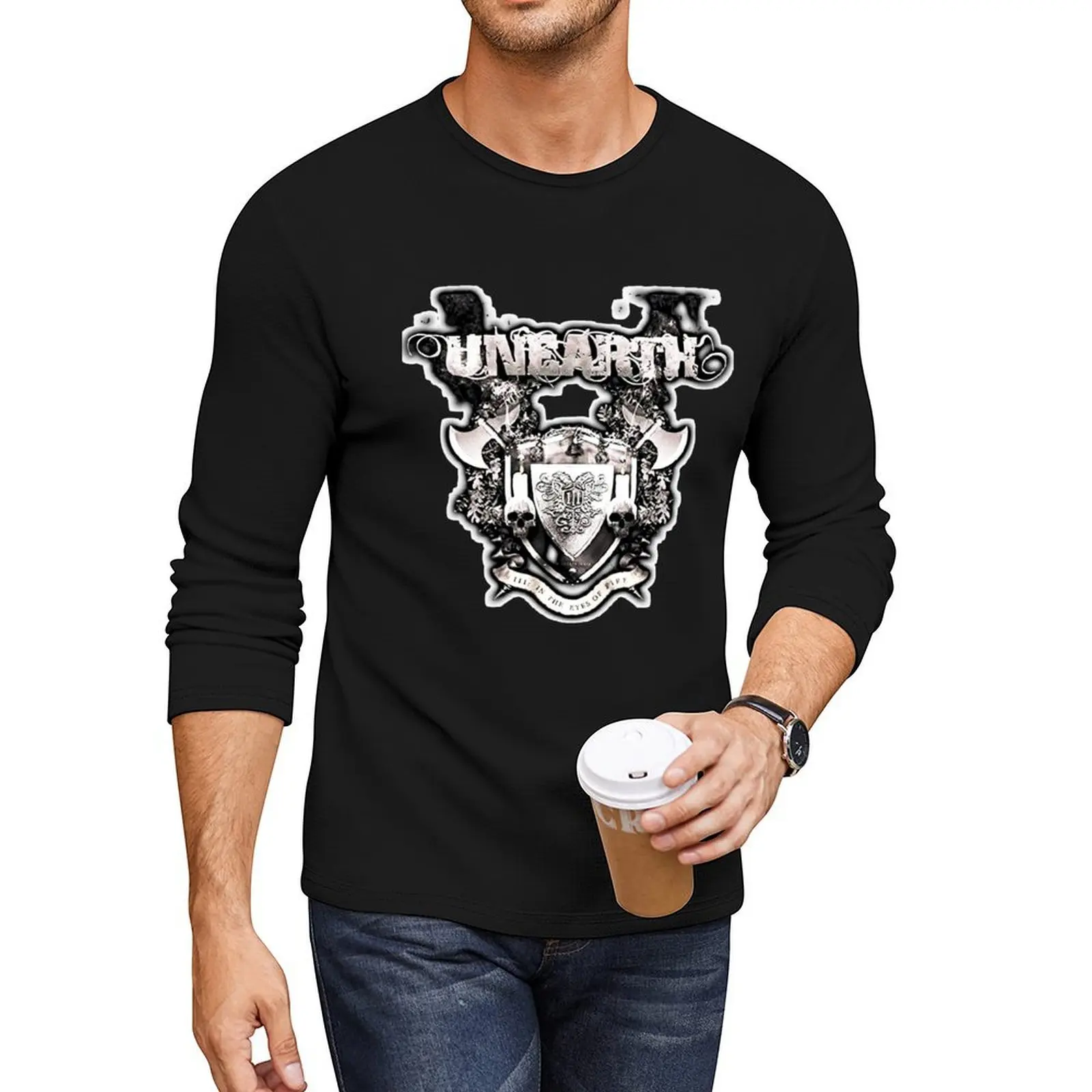 

best art collection present by Unearth band American metalcore Sticker Long T-Shirt t shirt man mens clothes