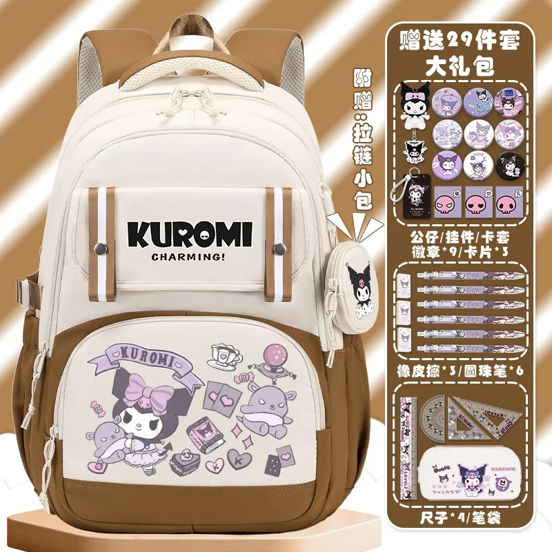 Nieuwe Sanrio Clow M Schooltas Student Cartoon Schattige En Lichtgewicht Kinderen Ruggengraat Bescherming Lichtgewichtdubbele Schouder Rugzak