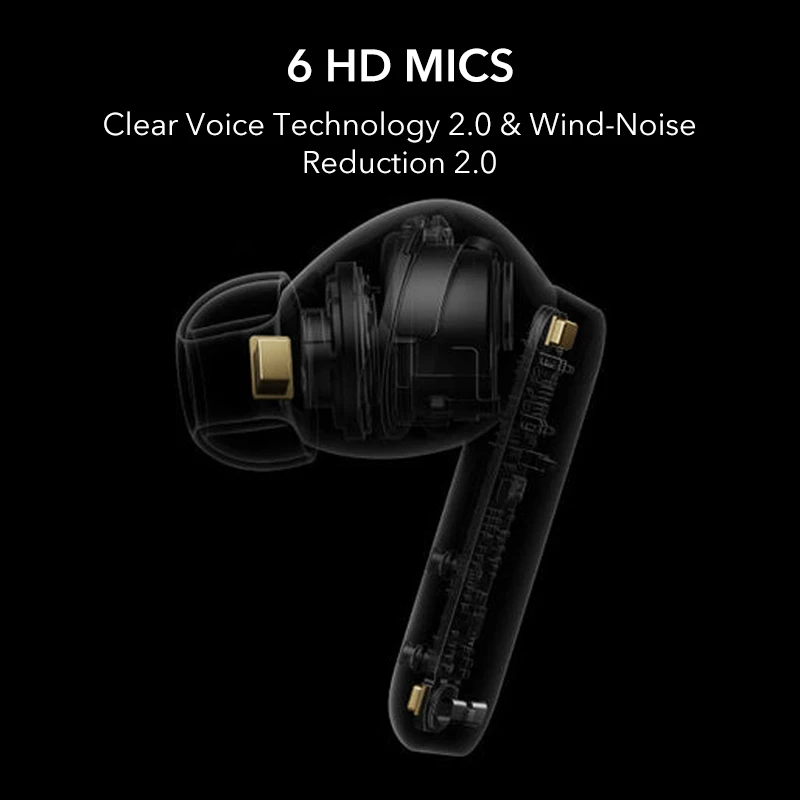 Global Verison Nothing CMF Buds Pro 2 50 ديسيبل ANC ما يصل إلى 11 ساعة من صوت HiFi للموسيقى غير القابلة للدفع المزدوجين ﻿   6 ميكروفونات عالية الدقة