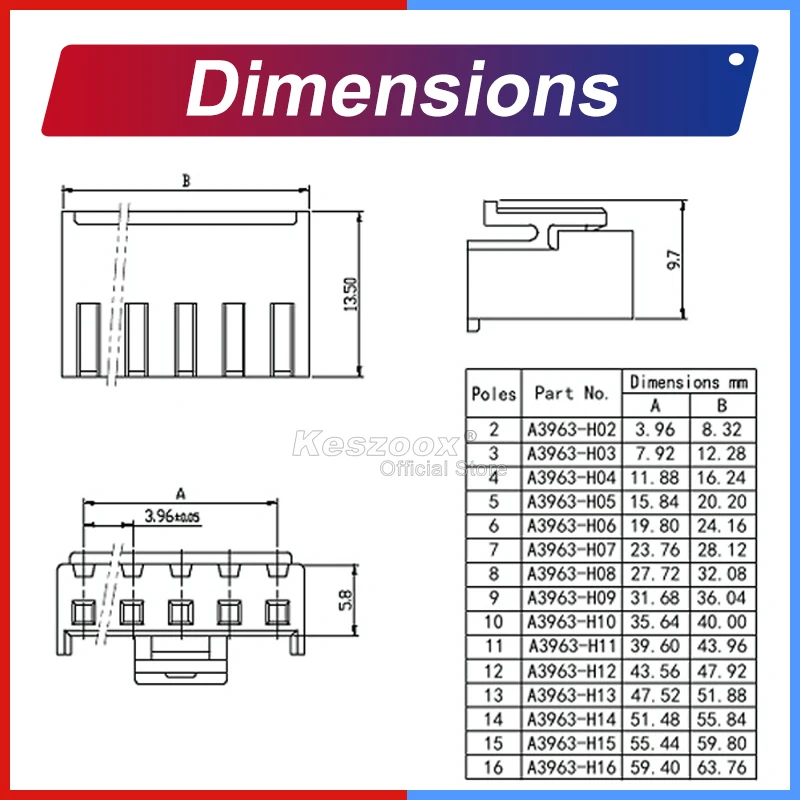 Yoeruyo JST VH 3.96 مللي متر 18AWG قبل تجعيد تمديد سلك 2-9Pin ذكر أنثى التوصيل موصل مقبس كابل تسخير 20/25/30/40/50/100 #5