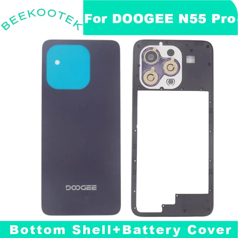 New Original DOOGEE N55 Pro Bottom Shell Battery Cover Cell Phone Cover Accessories For DOOGEE N55 Pro Smart Phone