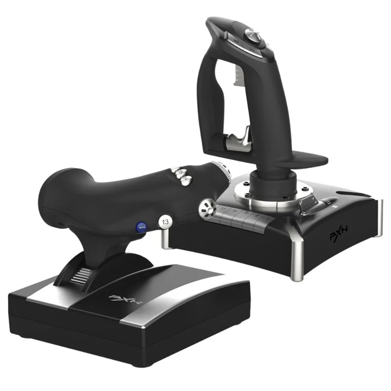 For 2119PRO Flight Controller for PC PS4 Xbox with Independent Throttle Quadrant Detachable Right Stick 16 Programmable Buttons