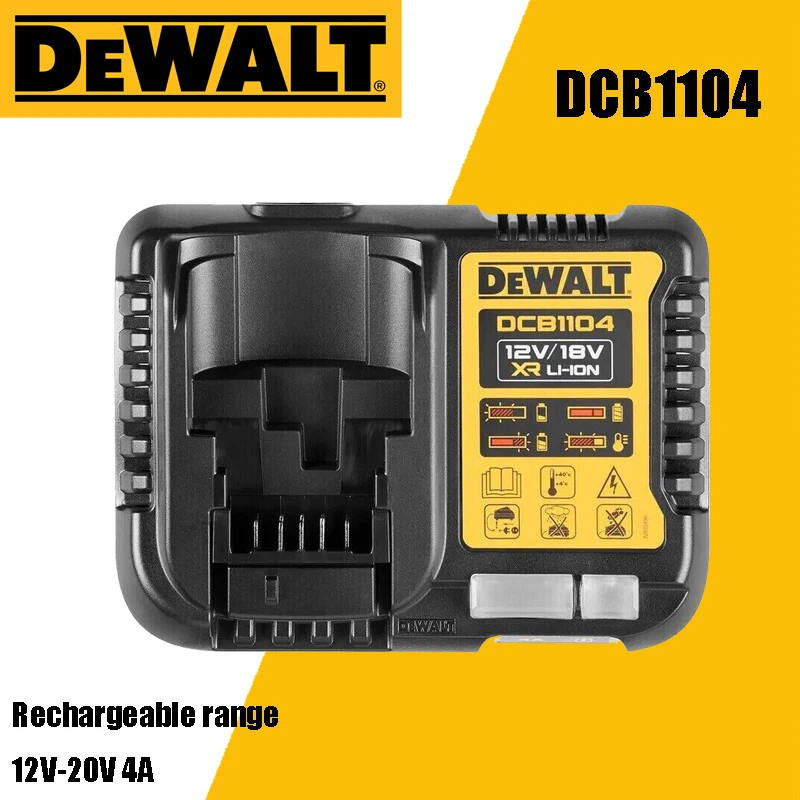 Imagem -03 - Dewalt-lithium Ion Battery Charger Ventilador Refrigerado Carregador Rápido Dcb1102 Dcb1104 Dcb118 220v