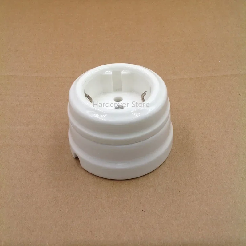 High Quality European Ceramic Socket EU Wall Outlet Black White Brown 16A 110-250V