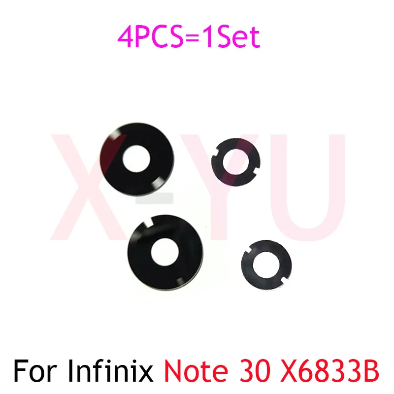 1Set For Infinix Note 30 30i Pro X6833 X6716 X6711 X678 Rear Back Camera Glass Lens Cover With Ahesive Sticker Replacement Parts