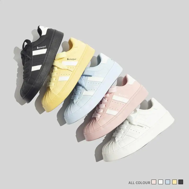 Women Shoes Autumn Wedge Basket 2024 Round Toe Mixed Colors Modis All-Match Casual Female Sneakers Fall Small New Sports Cute Le