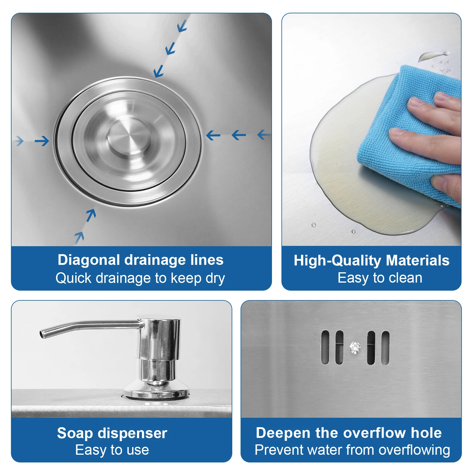 

23.62 X 17.72 X 7.87 Inch with Pull-Out Faucet Undermount Sink Farmhouse Sinks for Laundry Room Bathroom Farmhouse