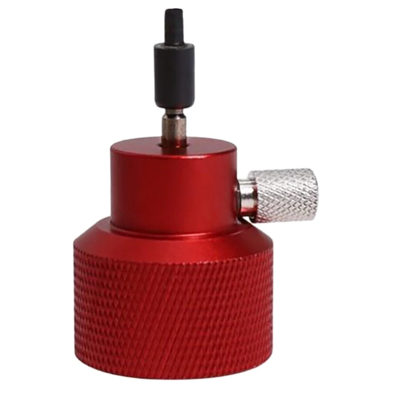 1Pc Small Propane for Propane Gas Tank with Silicone Oil Port Outdoor Camping Hiking Burner Adaptor Red with