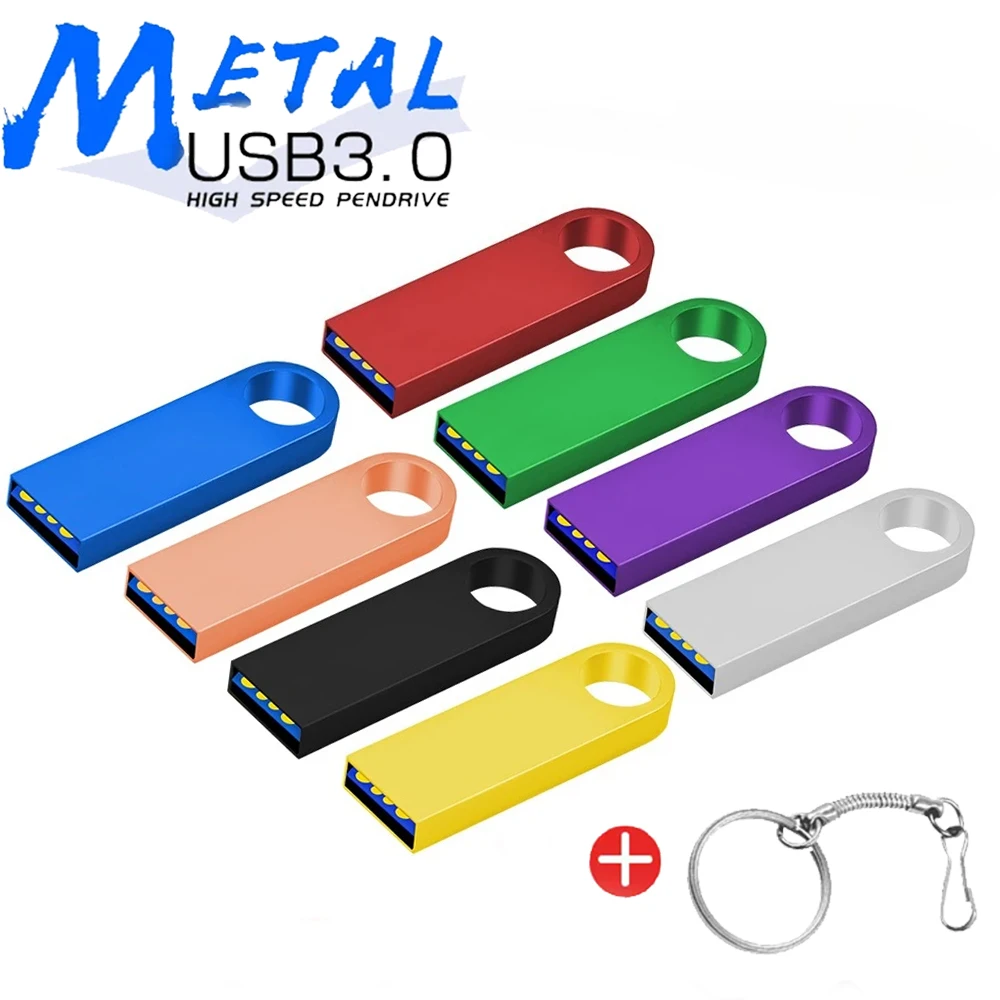 Metal USB 3.0 Flash Drive 128gb 16GB 8GB Flash Disk New Arrival Pendrive 32gb 64gb USB Flash USB Disk Memory Stick U Disk Gif