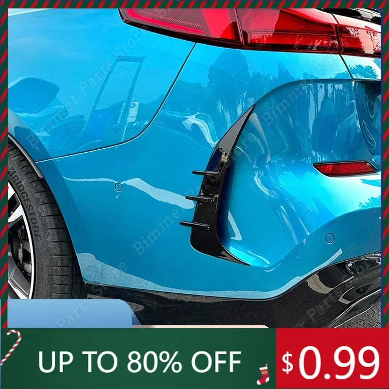 

ABS глянцевый черный задний бампер, боковые спойлеры для BMW 2 серии F44 Gran Coupe M Sport 2020-2023 + тюнинговый бампер, наклейки на интерьер Cov