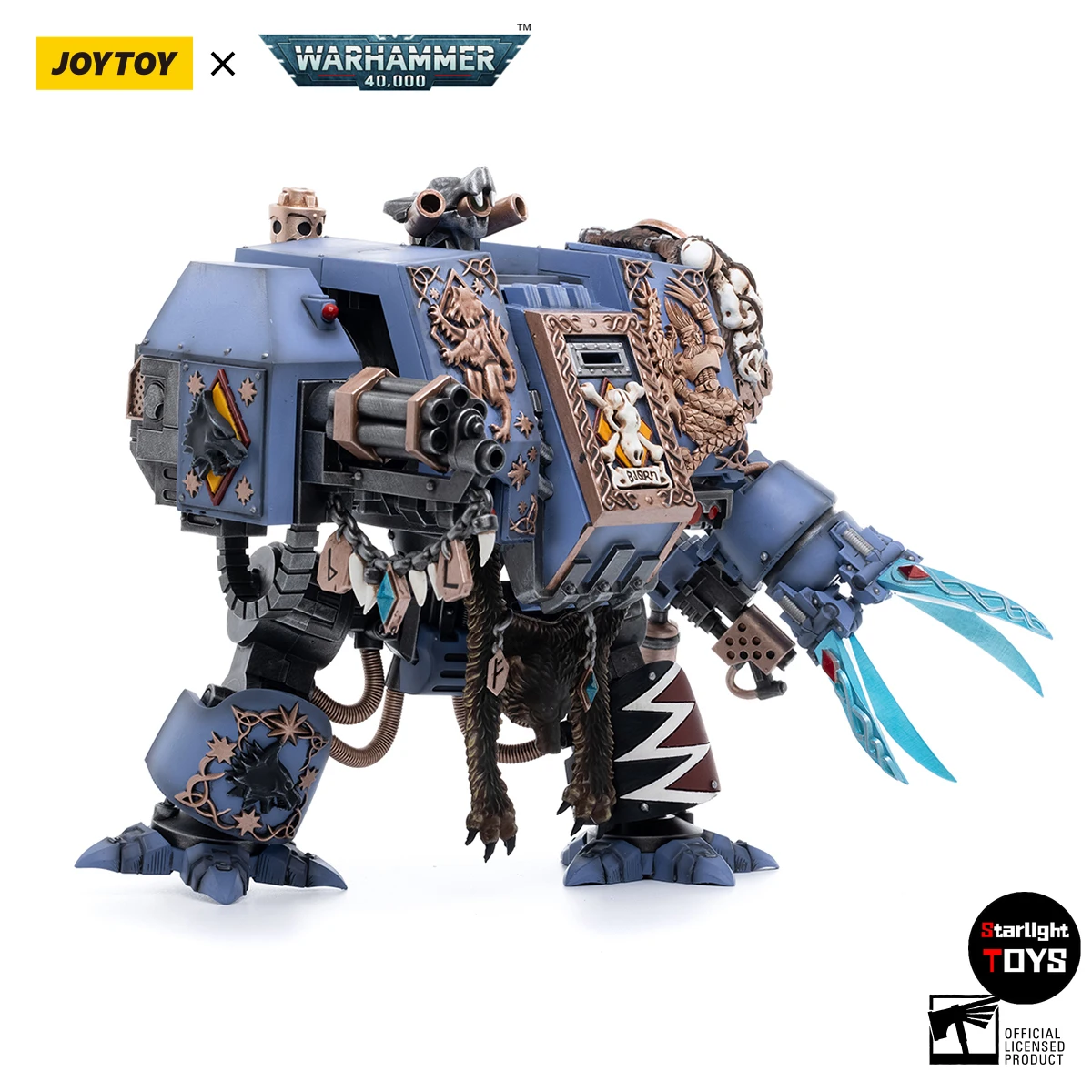【متوفر】JOYTOY 1/18 عمل الشكل Warhammer 40K Space Wolves Bjorn دمية لعبة مجسمة ذات يد سقطية