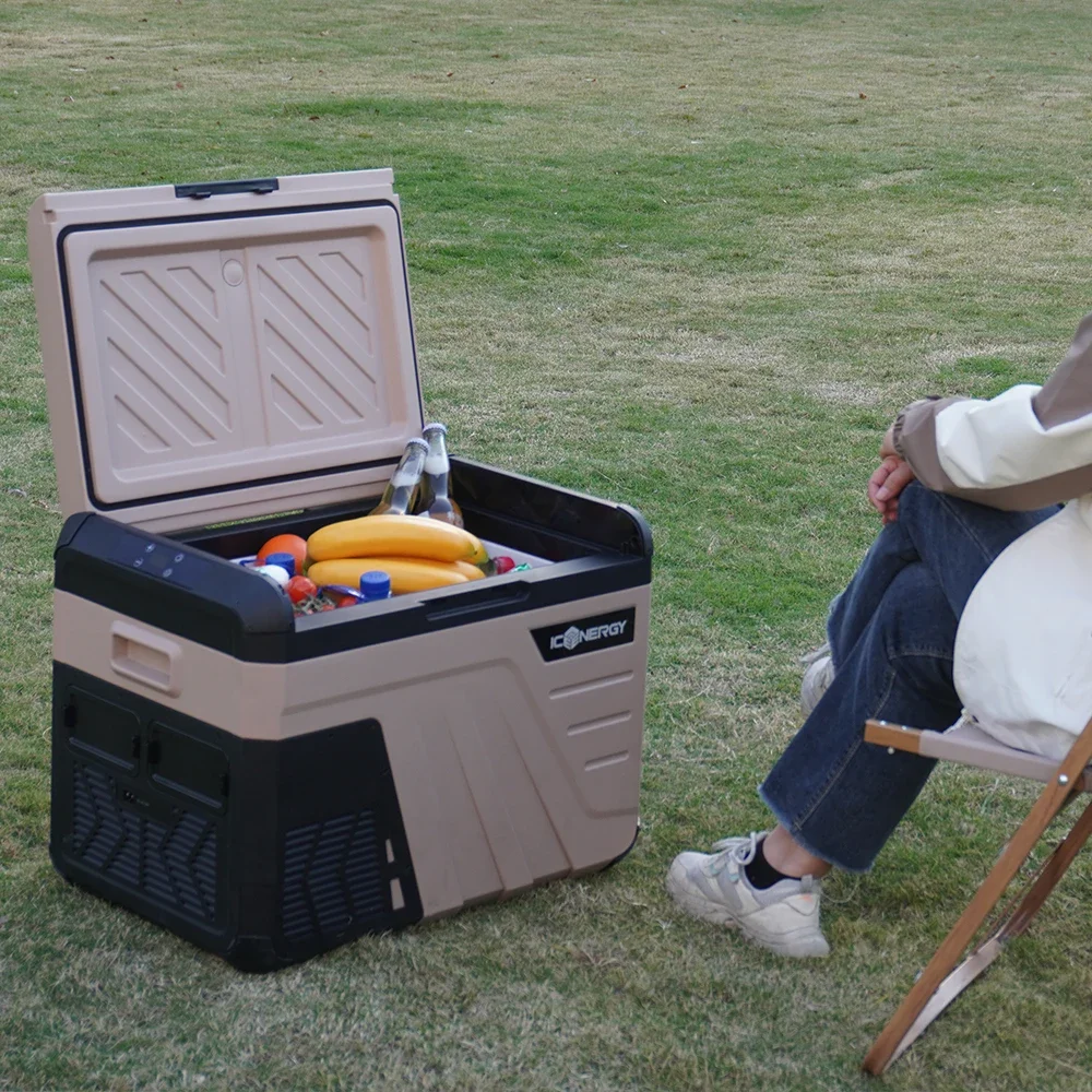 

35л компрессорный солнечный холодильник для кемпинга 12 В портативный автомобильный грузовик холодильники для кемпинга морозильная камера для путешествий