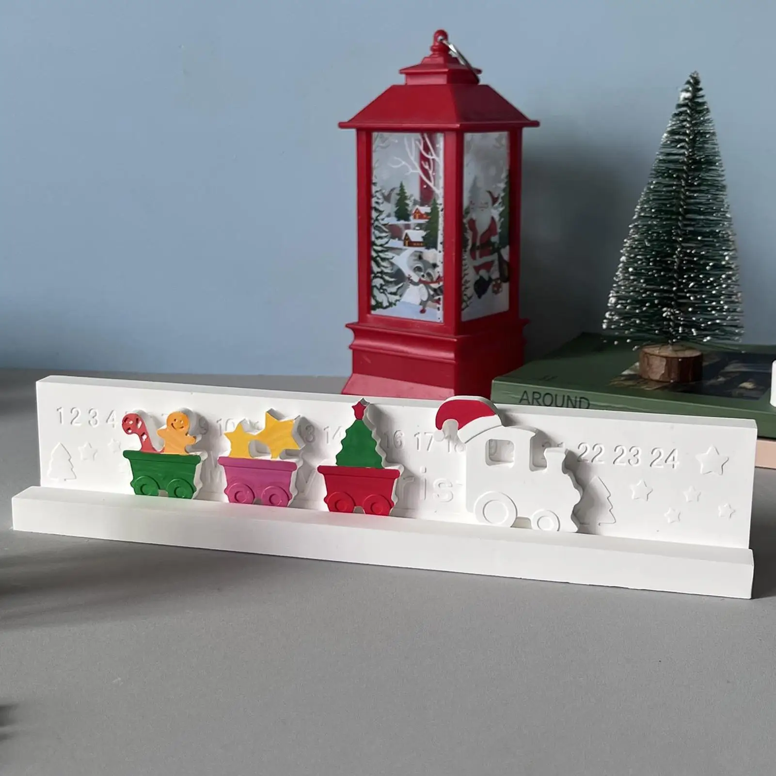 

Crafting Silicone Mold Christmas Countdown Silicone Casting Mold Multi-Functional Epoxy Resin Concrete Making Tool For Classroom