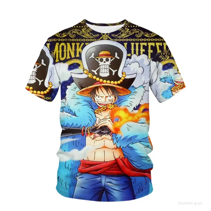 Stilvolles einteiliges T-Shirt für Herren, Sanji, moderner Aufdruck, Jungenkleidung, Mädchen, kurzärmelig, Herren-Trikot, leichte Oberteile
