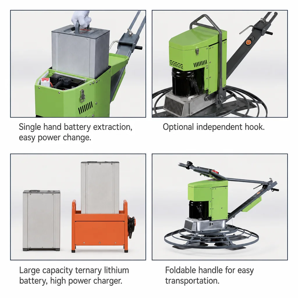 Most Popular Walk-behind Power Trowel High Efficiency & Productivity Ideal for Large-Slab Finishing Ergonomic OperationRT-436E