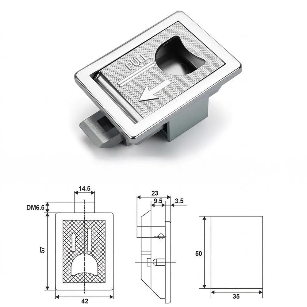 Embedded Handle Lock for RV For Camper Door Fits 1.97 x 1.38 Inch Cutout Zinc Alloy for deadbolt Latch Replacement