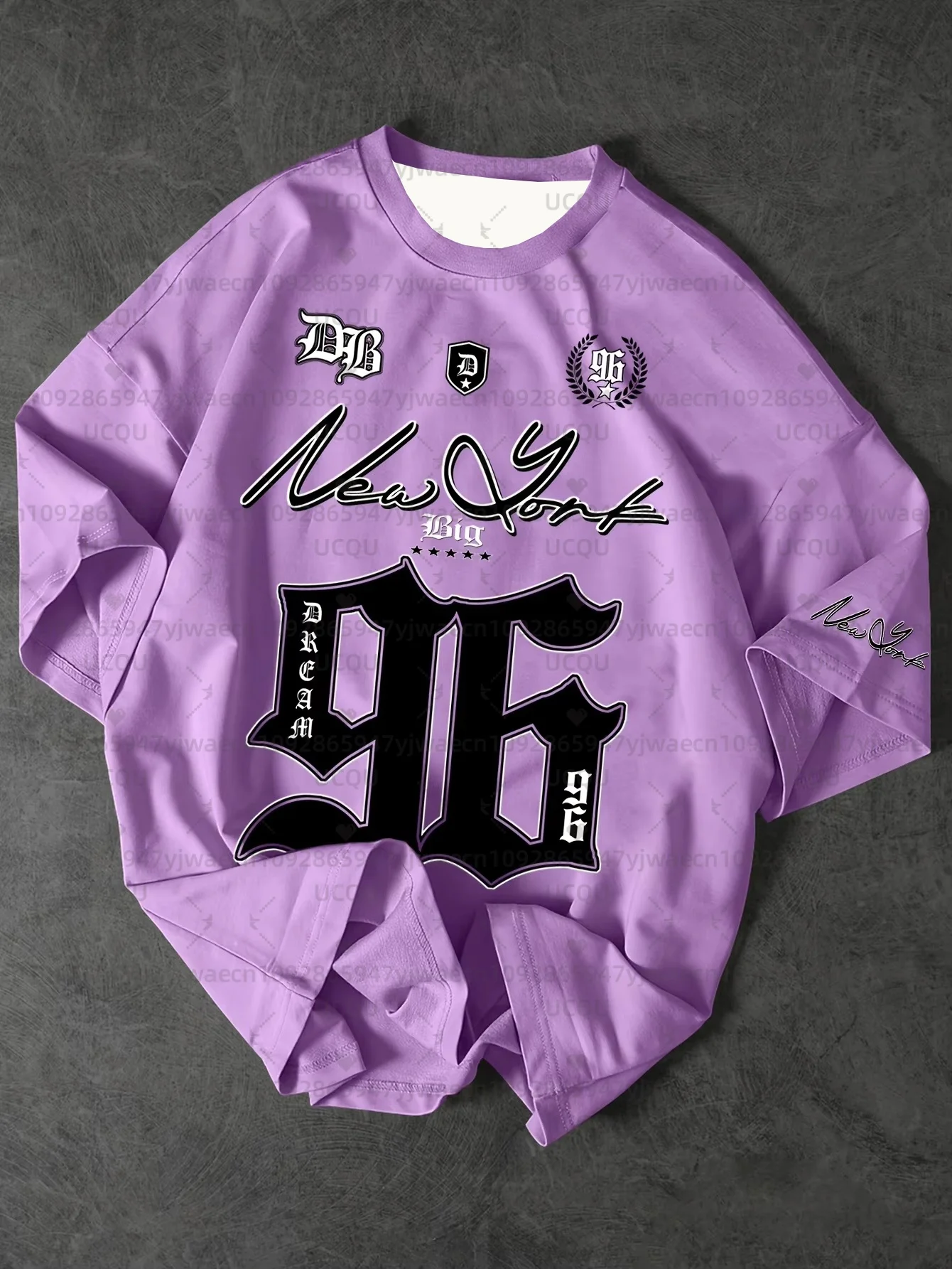 الرجال قميص رياضي نيويورك 96 طباعة تي شيرتات قصيرة الاكمام الصيف الجرافيك تي شيرت الفانيلة حجم كبير المرأة تي شيرت رياضي بلايز