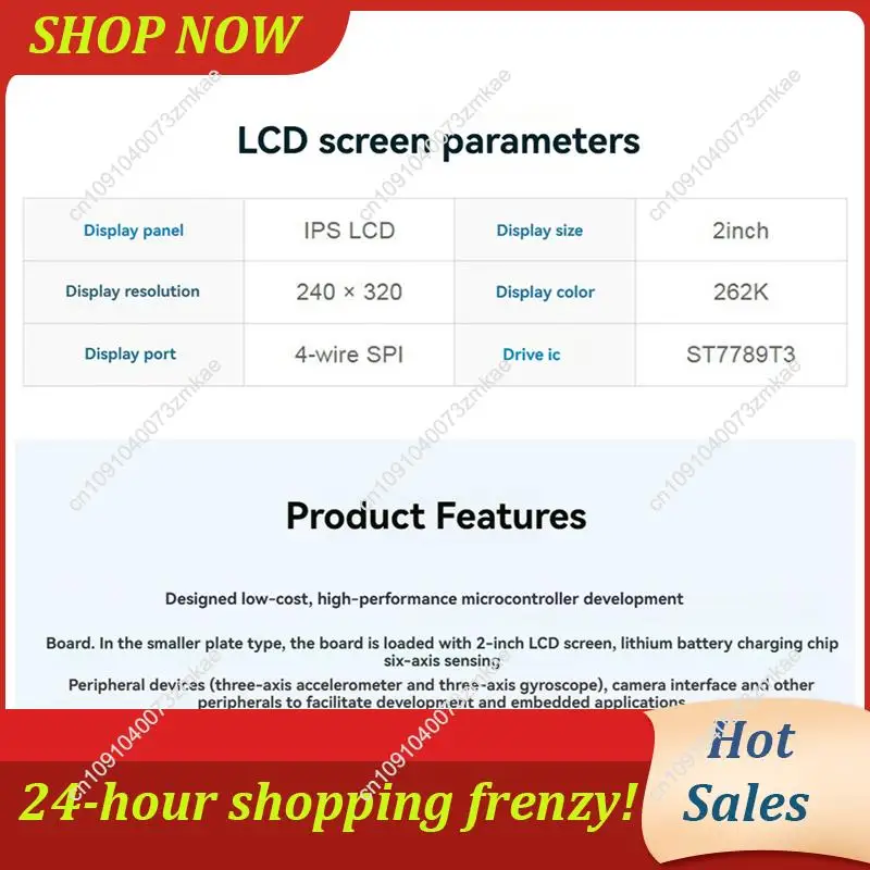 

Ежедневная распродажа, 2 шт., 2 дюйма, ESP32-S3, IPS, емкостный сенсорный экран, макетная плата, 240X320, ЖК-дисплей, 262K, поддержка цветов, Wi-Fi и Bluetooth